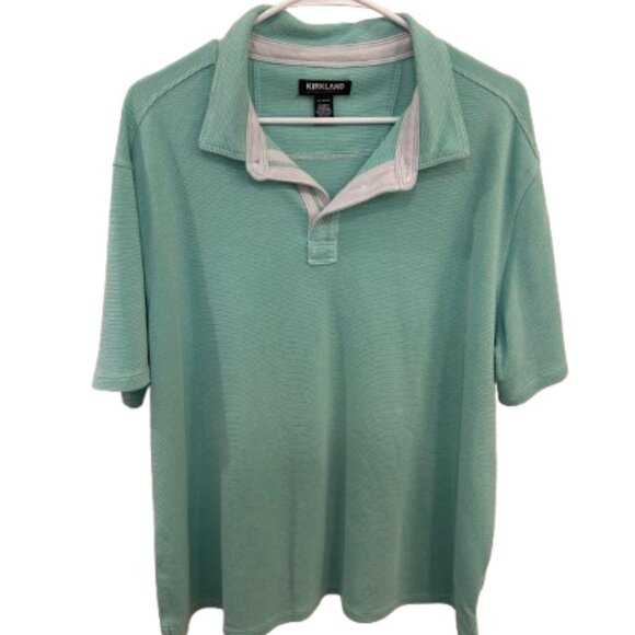 👕 Men's Light Green Polo - Picture 1 of 4